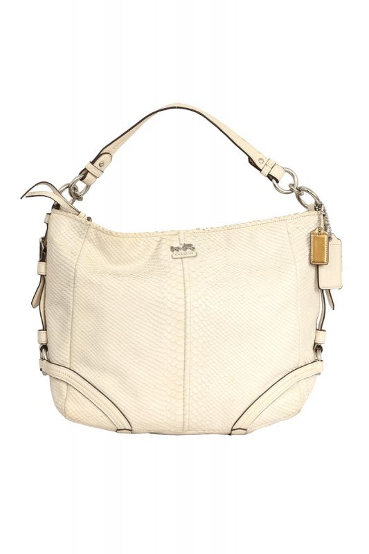 COACH MADISON SOPHIA PYTHON EMBOSSED LEATHER SATCHEL BAG