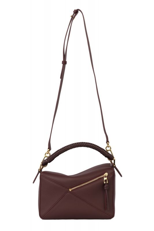 LOEWE SMALL PUZZLE EDGE LEATHER HANDBAG 