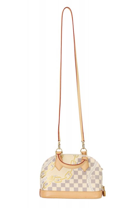 LOUIS VUITTON NAUTICAL LIMITED EDITION DAMIER AZUR ALMA BB BAG 