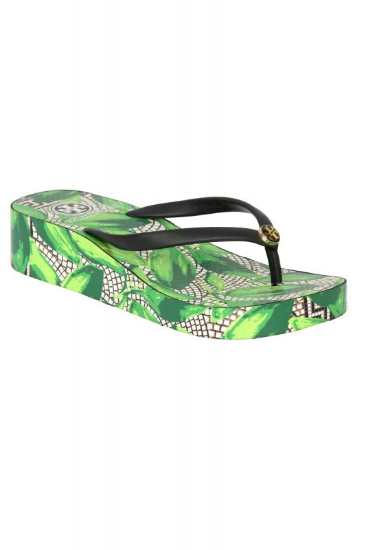TORY BURCH SIZE- UK 9 THANDIE WEDGE FLIP FLOP SANDALS