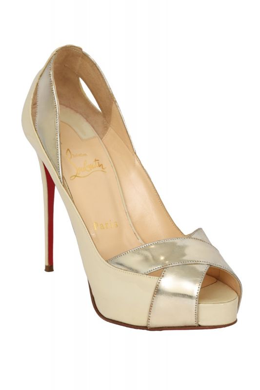CHRISTIAN LOUBOUTIN SIZE- EU 38 KID ACADEMA 120 HEEL SANDALS