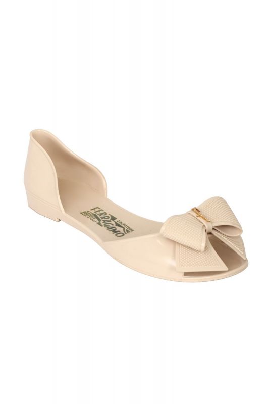 SALVATORE FERRAGAMO SIZE- UK 7/ EU 37.5 BARADOS JELLY FLATS