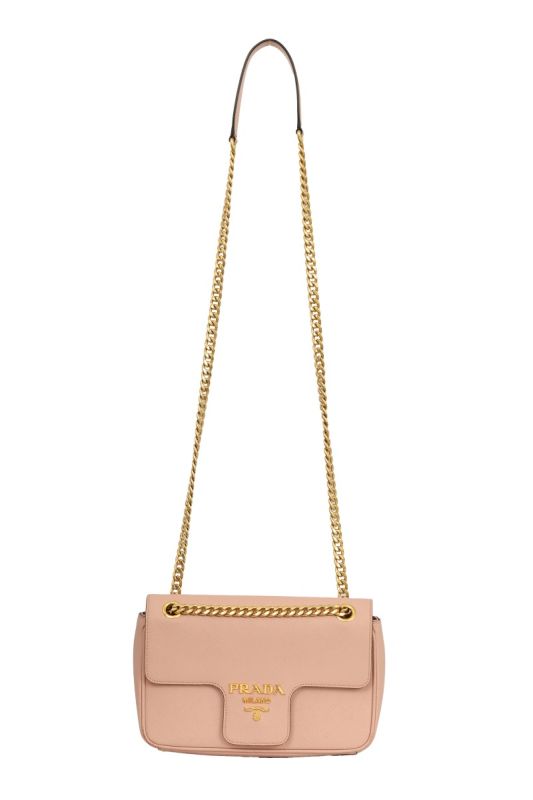 PRADA SAFFIANO LEATHER FLAP CROSSBODY BAG