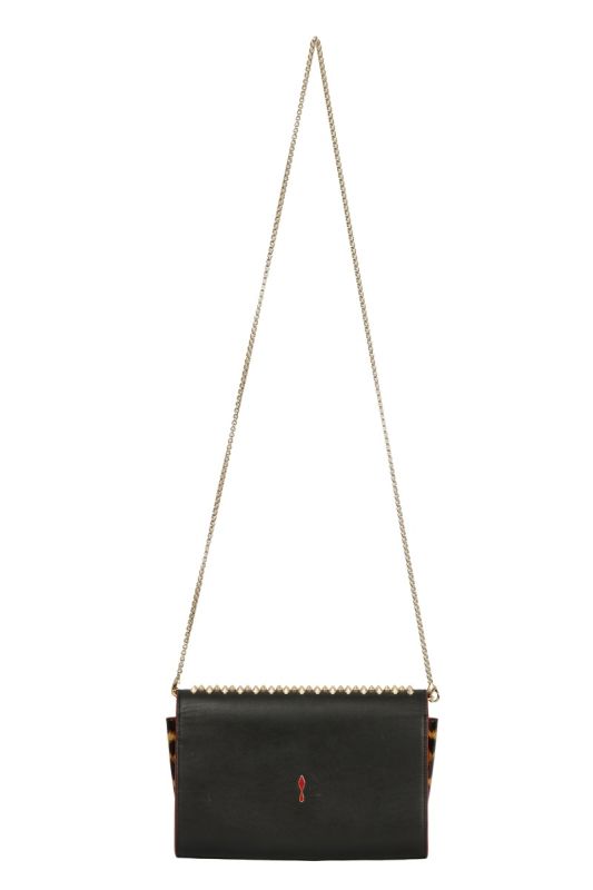 CHRISTIAN LOUBOUTIN PALOMA SPIKED LEATHER SLING BAG