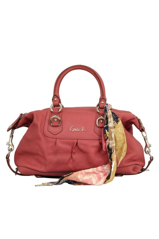 COACH ASHLEY LEATHER SATCHEL 