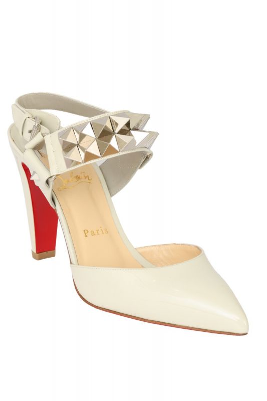 CHRISTIAN LOUBOUTIN SIZE- EU 40 OFF WHITE ZIGOO 85 PUMPS