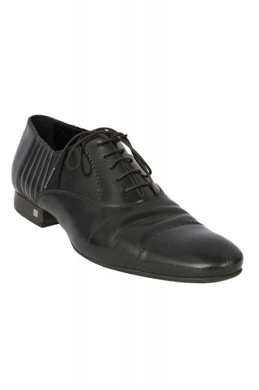 LOUIS VUITTON SIZE- UK 8/ EU 42.5 MEN’S BLACK LACE UP FORMAL SHOES