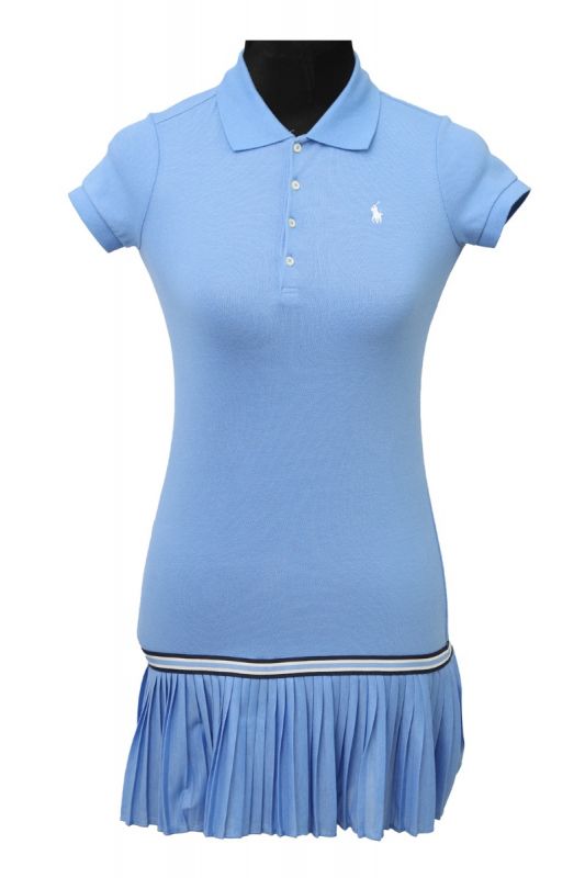 POLO RALPH LAUREN SIZE- M GIRLS BLUE LOGO POLO DRESS