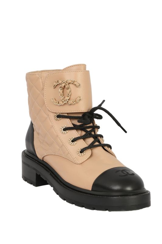 CHANEL SIZE- 39C BRAVE COMBAT BOOTS