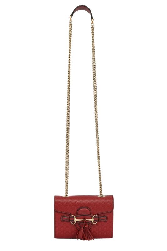 GUCCI MICROGUCCISSIMA MINI EMILY CHAIN CROSSBODY BAG