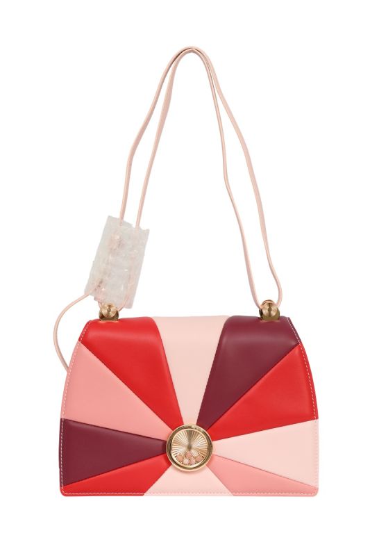 CHOPARD HAPPY SHOULDER BAG CERISE PATCHWORK