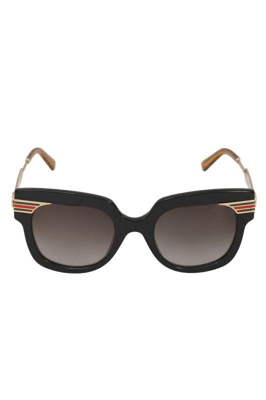 GUCCI BLACK GRADIENT GG0281S SQUARE SUNGLASSES