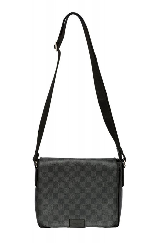 LOUIS VUITTON DAMIER GRAPHITE CANVAS DISTRICT PM BAG