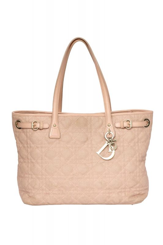 CHRISTIAN DIOR CANNAGE QUILTED PANAREA TOTE BAGS