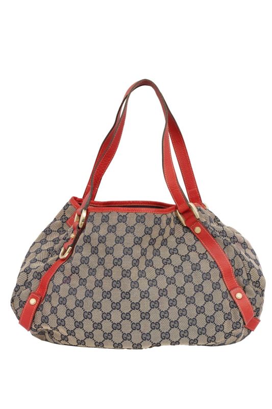 GUCCI CANVAS MONOGRAM ABBEY SHOULDER BAG