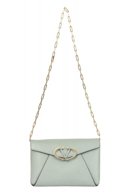 VALENTINO GARAVANI SOFT LEATHER V RIVET CLUTCH BAG