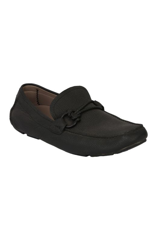 SALVATORE FERRAGAMO SIZE- 9 LEATHER DRIVING LOAFERS