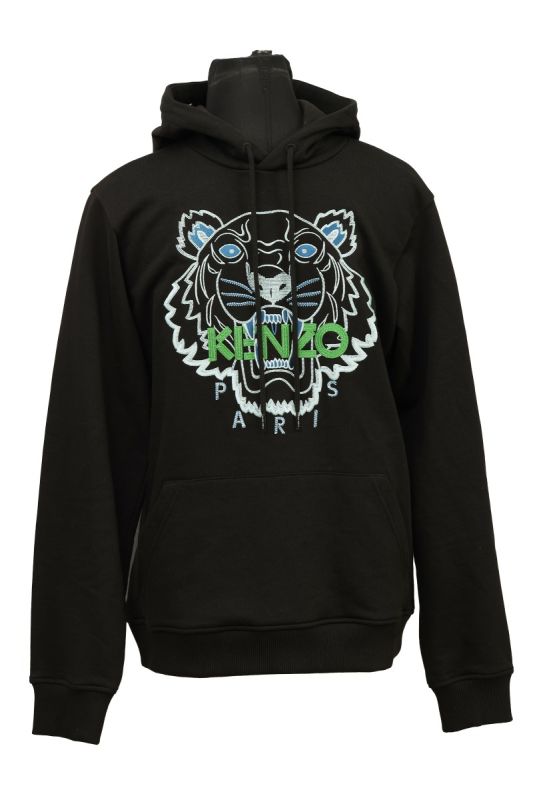 KENZO SIZE XS BLACK TIGER HOODIE
