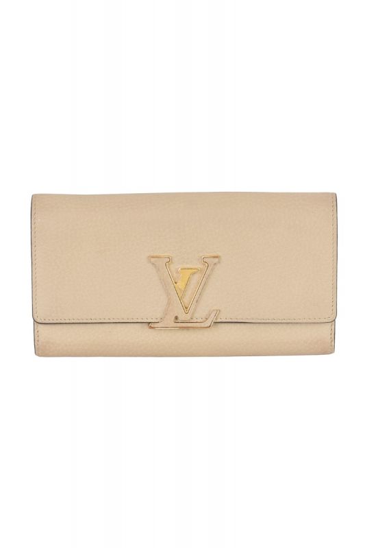 LOUIS VUITTON CAPUCINES NUDE WALLET