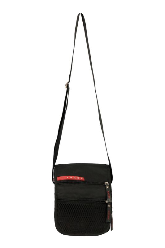 PRADA SPORT BLACK NYLON MINI CROSSBODY BAG