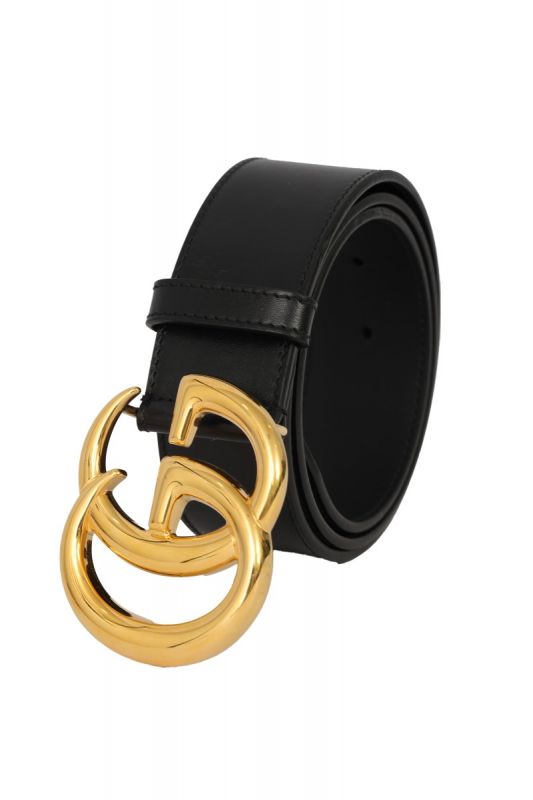 GUCCI SIZE- 75CM/30 INCHES MARMONT GG WIDE LEATHER BELT 