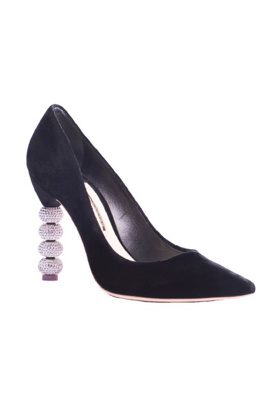 Sophia Webster Velvet Crystal Embellishments Pumps