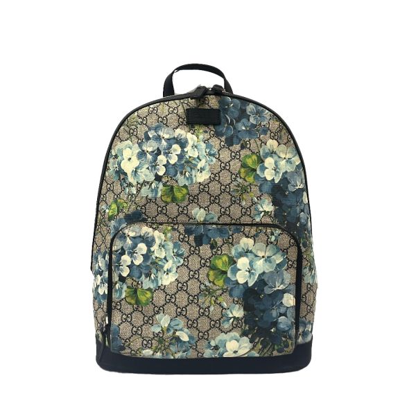 GUCCI BACKPACK SUPREME BLOOMS  MEDIUM BLUE BACKPACK