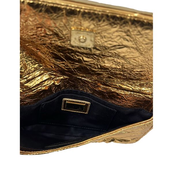 FENDI GOLD FOIL MIA EVENING BAG 