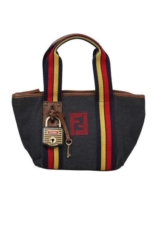 Fendi Denim Canvas Mini Tote Bag