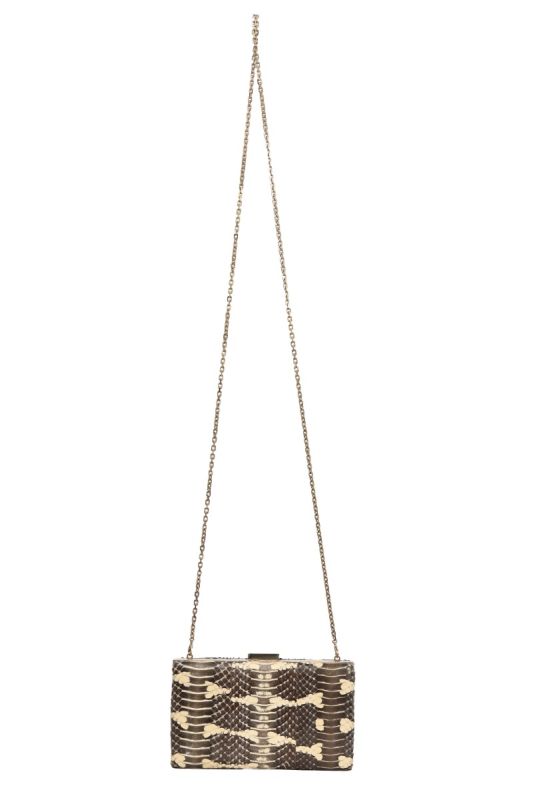 Valentino Garavani Exotic Leather Clutch with Sling