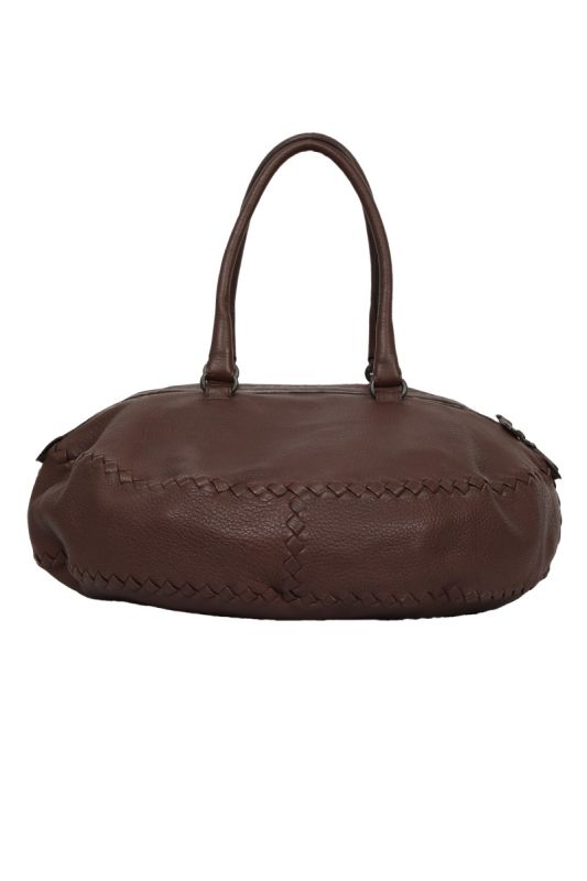 Bottega Veneta Cervo With Intrecciato Bowling Bag