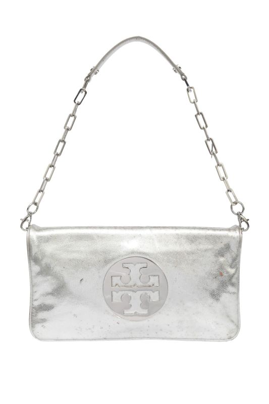 Tory Burch Metallic Reva Clutch Sling Bag RT183-1048