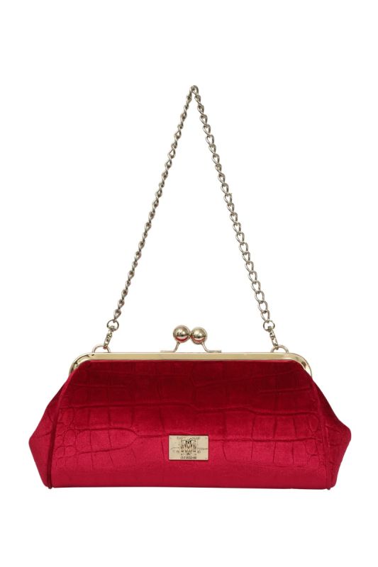 Love Moschino Red Logo Clutch