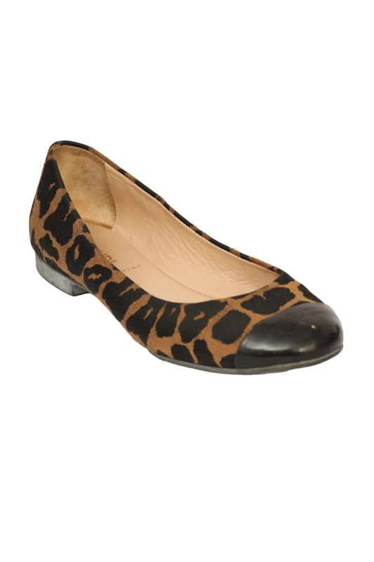 Fendi EU 37 Animal Printed Ballet Flats