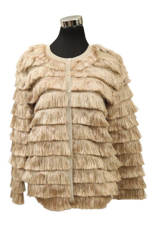 Missoni Size XL Fringed Golden Jacket