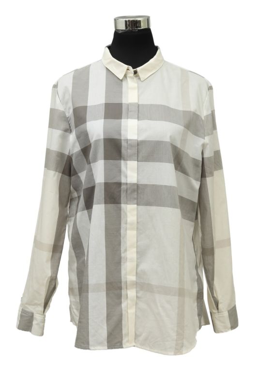 Burberry Size L White Somerton Shirt