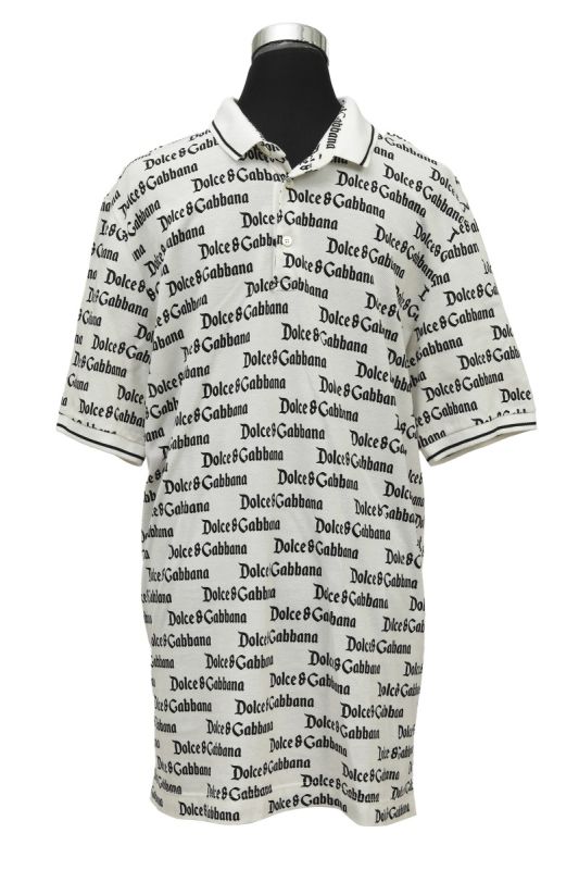 Dolce & Gabbana Size L Logo Polo T Shirt