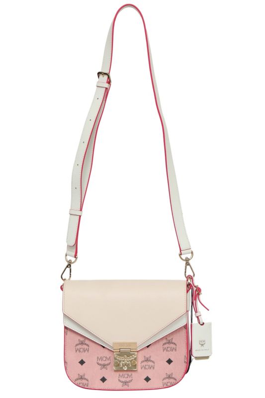 MCM Visetos Patricia Baby Pink Sling Bag