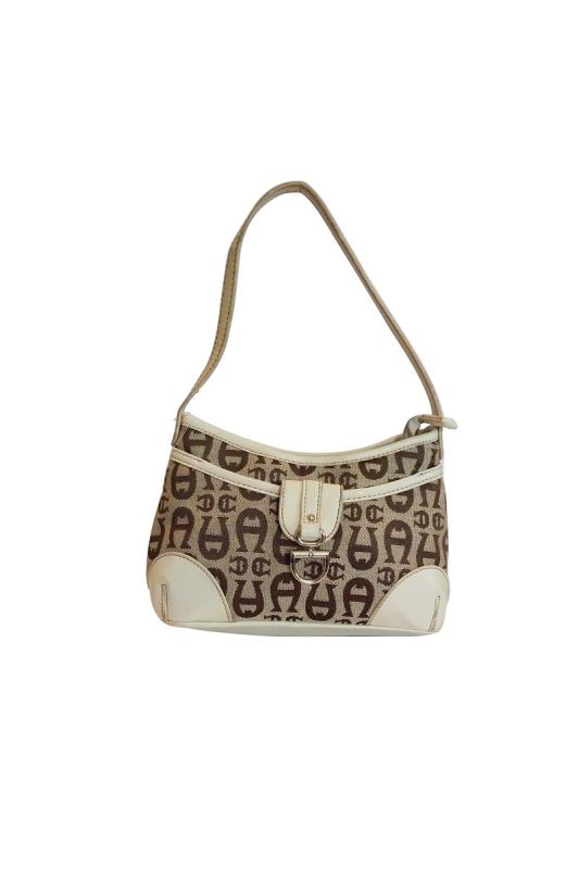 AIGNER MONOGRAM SHOULDER BAG