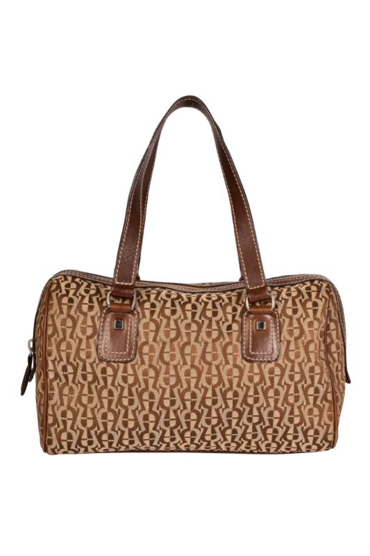 AIGNER MONOGRAM SHOULDER BAG RT89-10