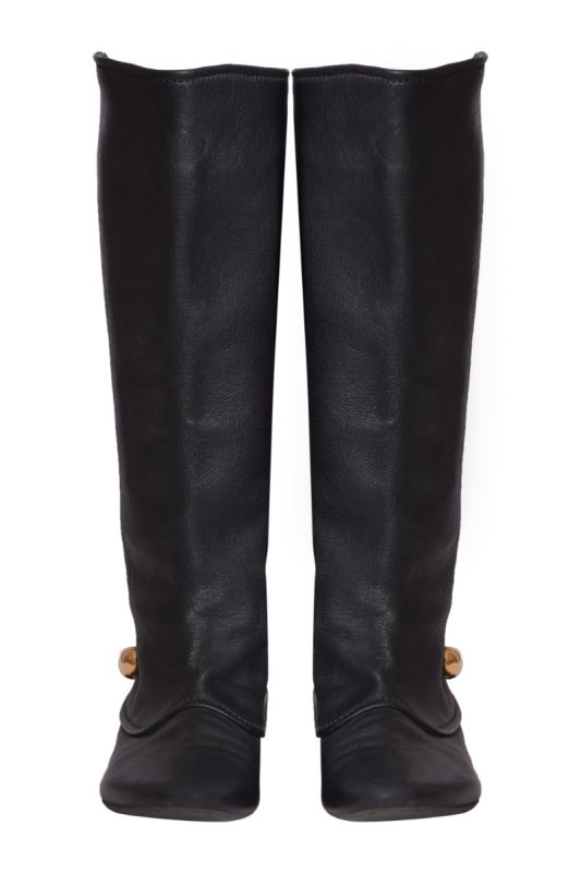 Alexander Mc Queen Knee Length Skull Riding Boots