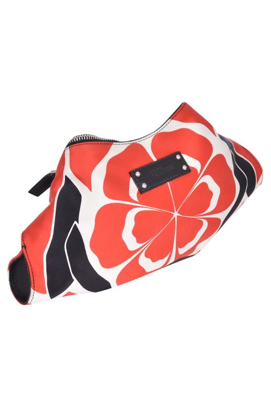 Alexander McQueen Manta Satin Clutch
