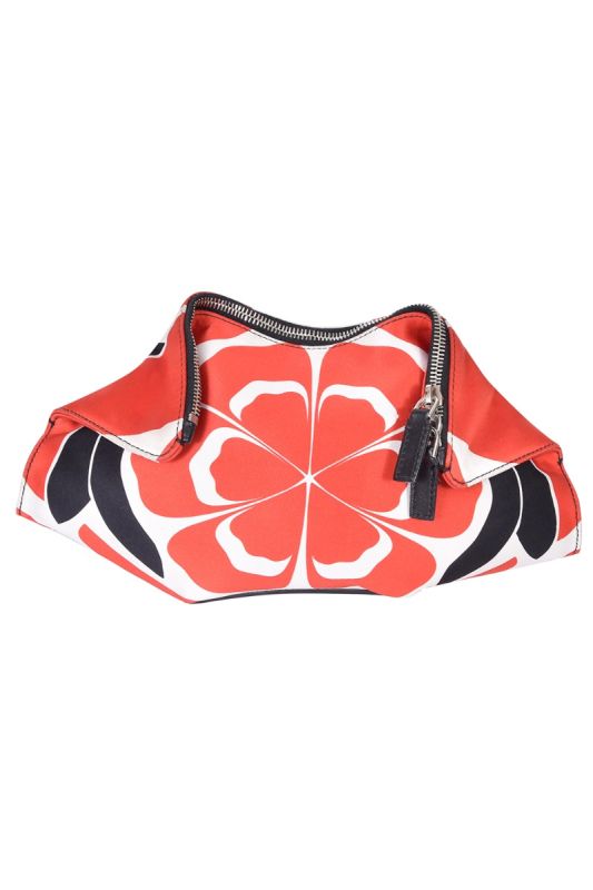 Alexander McQueen Manta Satin Clutch