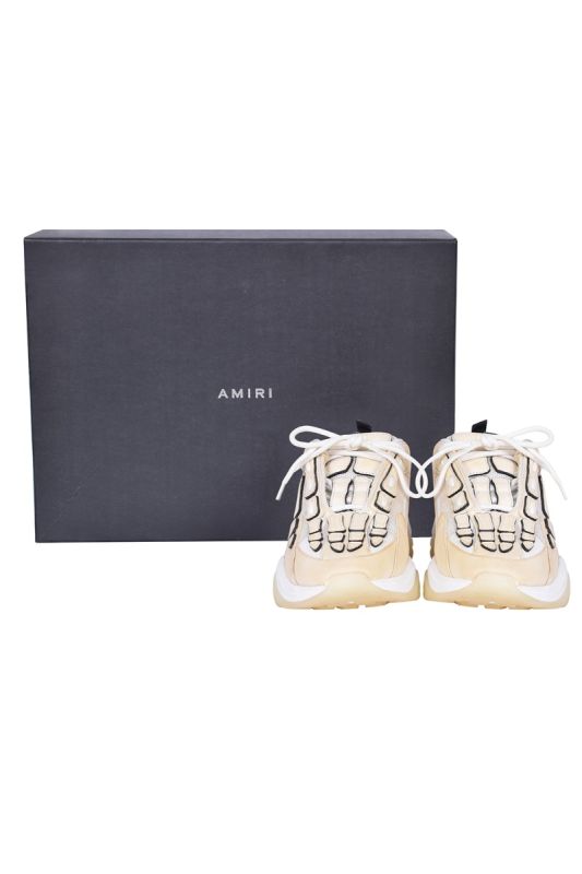 Amiri Beige and Black Bone Runner