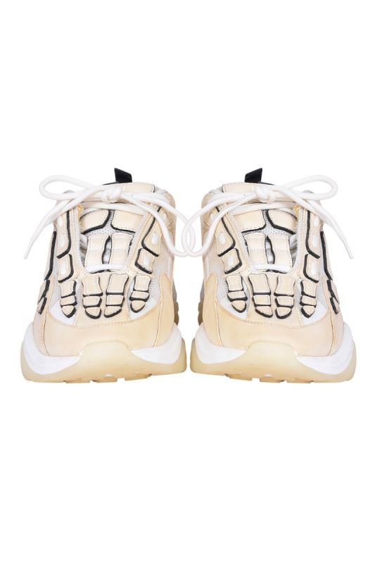 Amiri Beige and Black Bone Runner