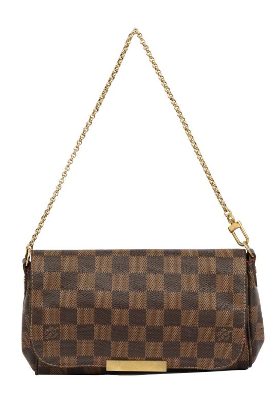 LOUIS VUITTON BROWN DAMIER EBENE FOREVER PM BAG