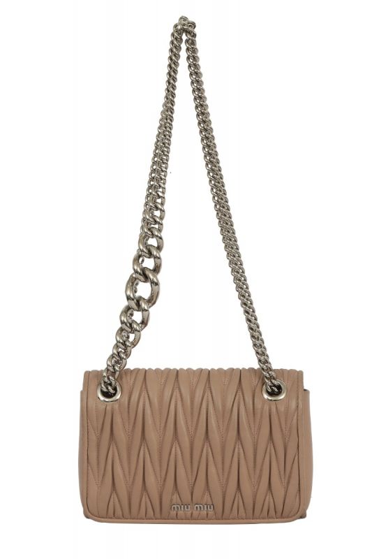 Miu Miu Nappa Pink Nude Sling Bag
