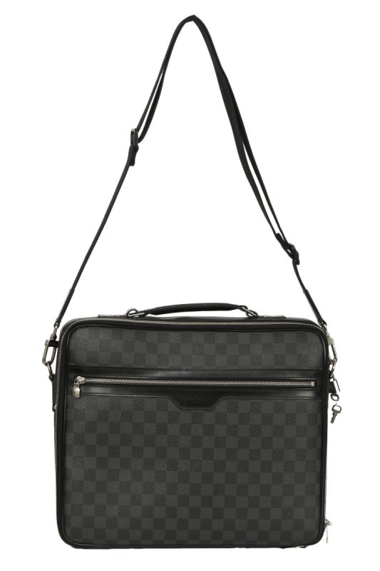Louis Vuitton Black Steve Damier Laptop Bag