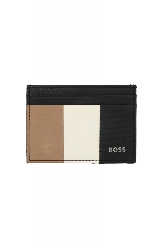 Boss Tri-color Stripped Wallet and Card Holder Combo 