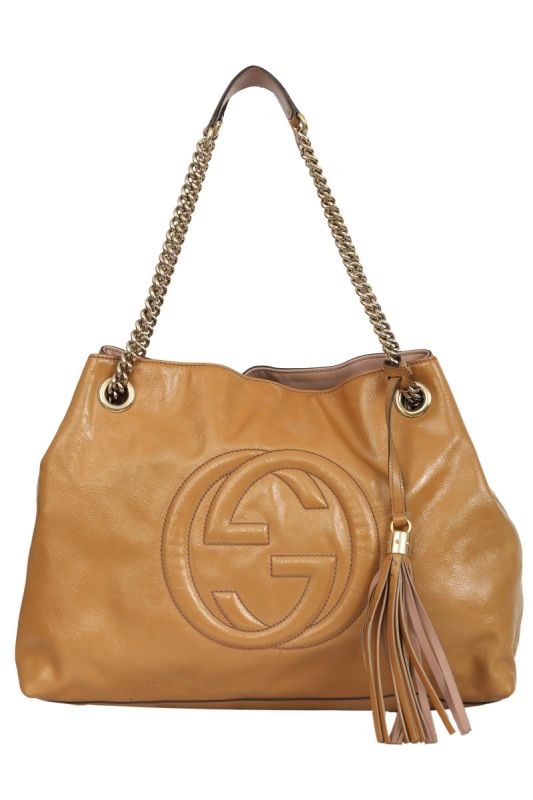 Gucci Soho Tan Patent Leather Bag